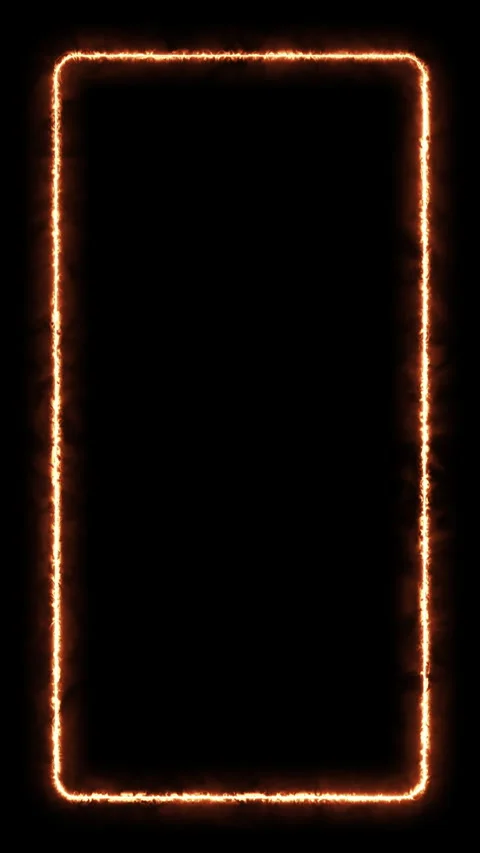 Animated frame with fire effect Stock Footage 289162866