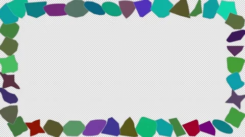 Animated frame from graphic multicolor elements Stock Footage 142217071
