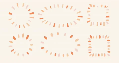 Animated Frames around the title, text or logo in natural colours. 库存影片 148408331