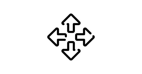 Animated full screen. 4k video. Full screen icon. 動画素材 153137478