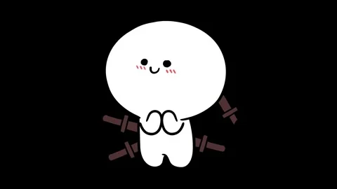 Animated Fun Stabbed in the Back - Transparent Background Stock Footage 282784567