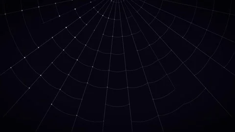 Animated futuristic spider web with data corruption effect Stock Footage 343266352