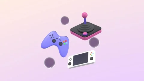 Animated Game Controllers. Stock Footage 287105862