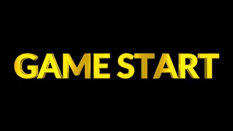 Animated game star logo on black background Stock Footage 337533907