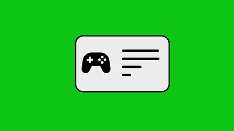 Animated gaming icon appearing on white card with checklist task completion.. Stock Footage 346496974