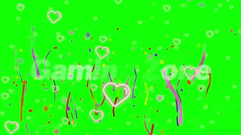 Animated gaming zone text overlay with falling confetti with digital animation Видео 338389660