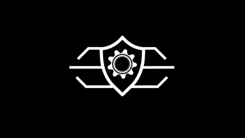Animated Gear icon technology concept Stock Footage 263046200
