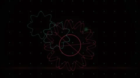 Animated gears turning in space. Stock Footage 334687956