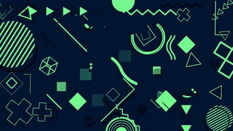 Animated Geometric Backgrounds 07 Stock Footage 203519062
