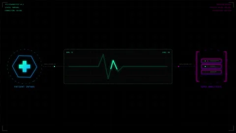 Animated Geometric Diamond Morphing into Waveform Signal Icon Footage Stock Footage 339380036