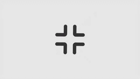 Animated geometric intersection nodes line icon Stock Footage 337776109