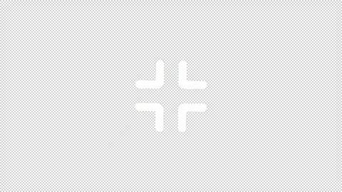 Animated geometric intersection nodes white line icon Stock Footage 342242872