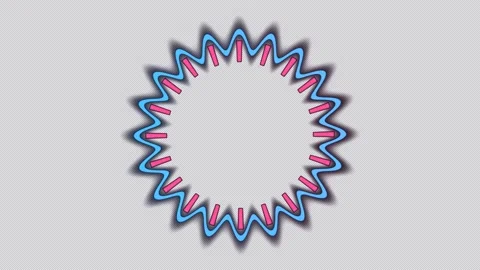 Animated geometric mandala frame with colorful design Stock Footage 342339345