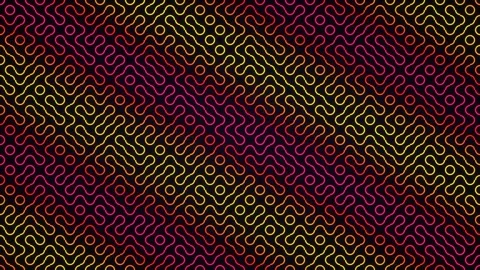 Animated geometric pattern of interconnected lines Stock Footage 340333741