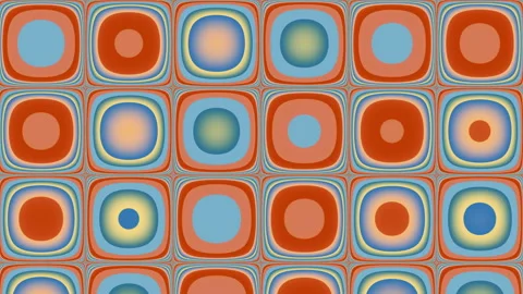 Animated Geometric pattern or background loop. Trendy retro 1970s geometric Stock Footage 337299776
