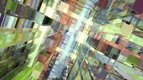 Animated geometric screen saver Stock Footage 68329361