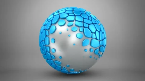 Animated Geometric Shape Stock Footage 162459498