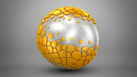 Animated Geometric Shape Stock Footage 162554139