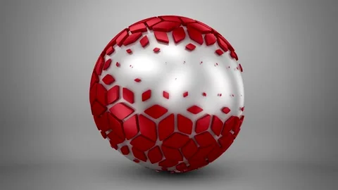 Animated Geometric Shape Stock Footage 165659611