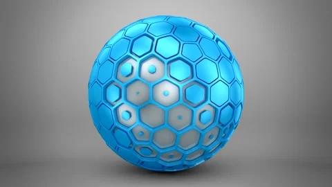 Animated Geometric Shape Stock Footage 167695607