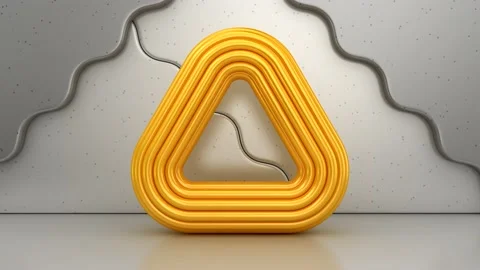 Animated Geometric Shape Stock Footage 175259406