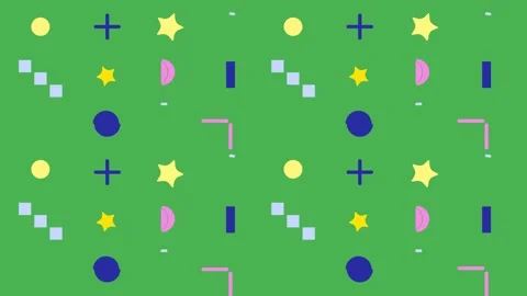 Animated geometric shapes background Stock Footage 314598336