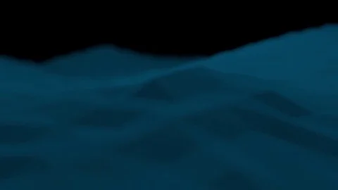 Animated Geometric Terrain (Blue) Stock-Footage 76425220