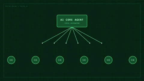 Animated Geometric Triangle Segment Opening UI Motion Graphic Stock Footage 339384229