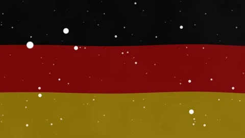 Animated German Flag with Sparkling Particle Overlay Background Effect Loop. Stock Footage 344557630
