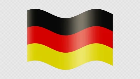 Animated germany flag. German flag icon.... | Stock Video | Pond5