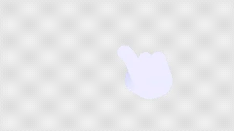 Animated gesture pack of different types of clicking hand. Stock Footage 282357317