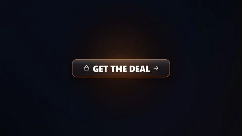 Animated get the deal button appearing on a dark background for online shopping 動画素材 347428876
