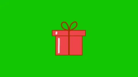 Animated Gift Box Surprise Celebration Video stock 342568928