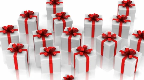 Animated Gift Boxes Stock Footage 43128526