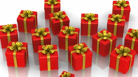 Animated Gift Boxes Stock Footage 43251474
