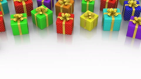 Animated Gift Boxes Stock Footage 63504739