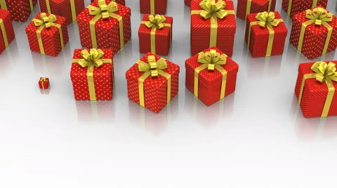 Animated Gift Boxes Stock Footage 63821193