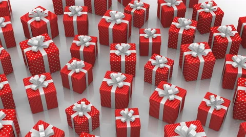 Animated Gift Boxes Stock Footage 64017458