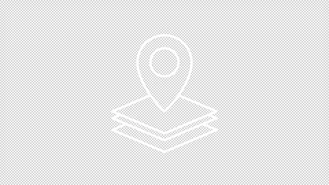 Animated GIS white icon Stock Footage 288075697