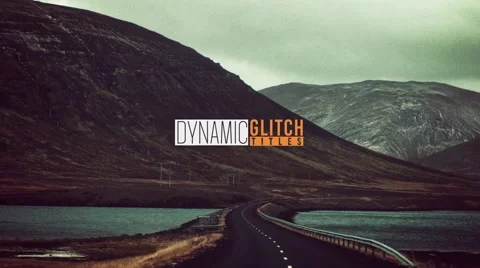 Animated Glitch Titles in 4K Resolution Stock After Effects