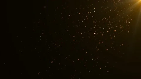 Animated glitter background. Gold partic... | Stock Video | Pond5