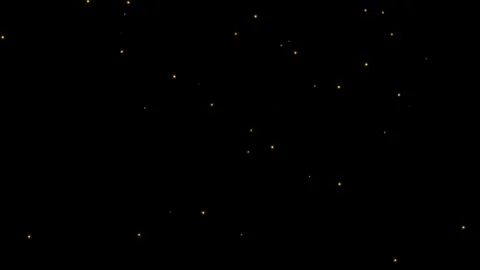 Animated Glittering Particles on Black Background Stock Footage 344425737