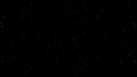 Animated Glittering Star Field on Black Background Video stock 342809118