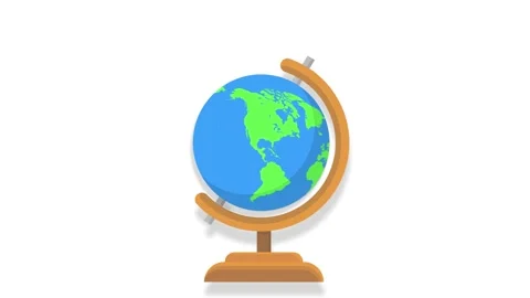 Animated globe globe earth props miniature earth map rotating globe learnin.. Stock Footage 270520264