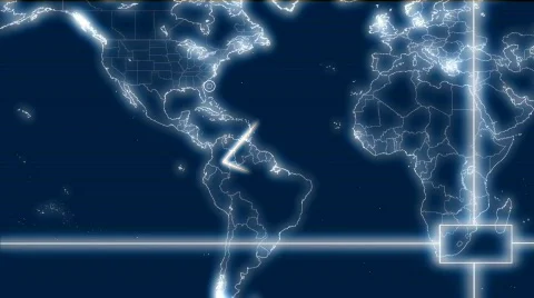 Animated Globe Map Video Background | Stock Video | Pond5