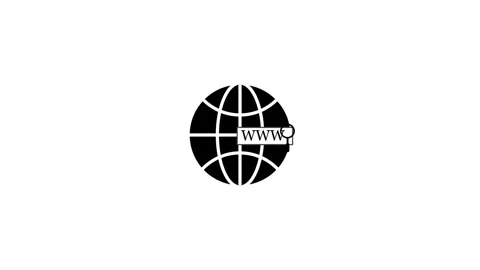 Animated globe model line icon. Earth satellite. Map of world Stock Footage 260115023