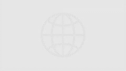 Animated globe white line icon Stock-Footage 219070954