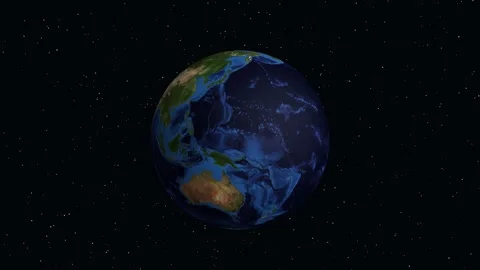 Animated Globe Zooming into Settat Morocco with Geographic Data Overlay Stock Footage 344240476