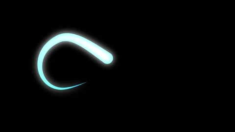 Animated Glowing Infinity Symbol on Black Background Stock Footage 317806778