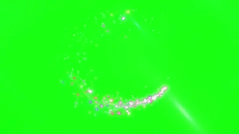 Animated glowing magic circle on green screen. Sparkling light ring overlay Stock Footage 340381857